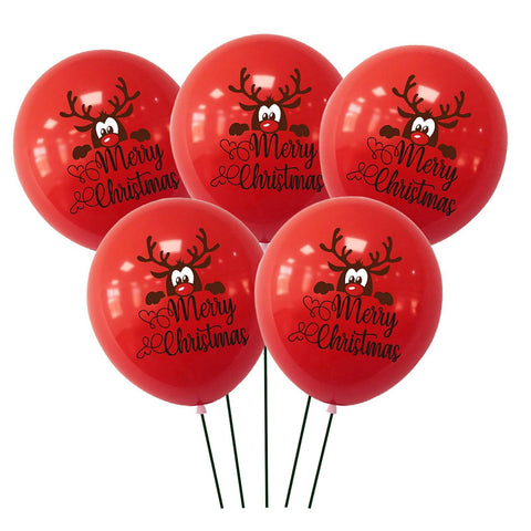 Latex Balloons Christmas Decoration Christmas Tree Santa Printed Balloons New Year Xmas for Home  Deco