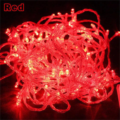 110 /220 V Outdoor 10M 100LED String Lights Garland  Waterproof Fairy Light Christmas Wedding Party Holiday Gardening Decoration