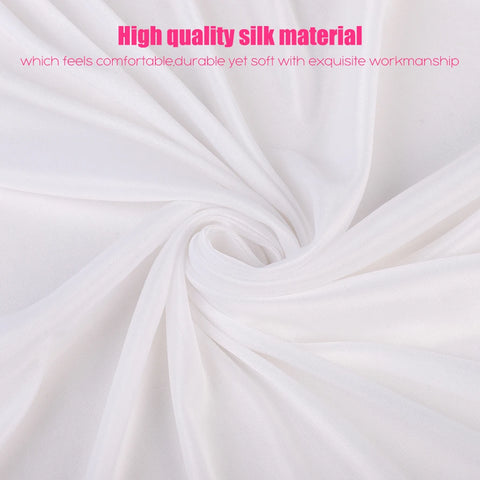 2/3/6 M White Ice Silk Backdrop Curtains Wedding Birthday Photography Stage Drapes Masquerade