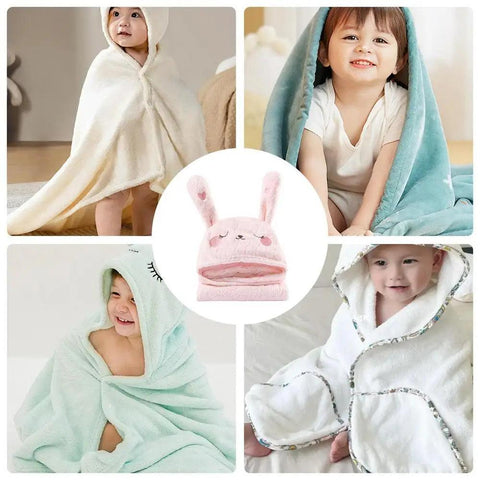 Kids Shower Towel Bath Hooded Towel With Animal Design Highly Absorbent Kids Towel Wrap Bathrobe Blanket For Kids Boys And Girls