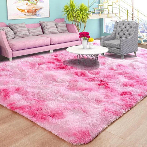 Large Area Rugs for Living Room Bedroom, Fluffy Kids Room Plush Shaggy Nursery Rug Furry Throw Carpets for Boys Girls