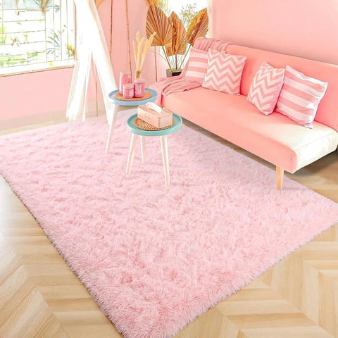 Fluffy Rugs for Bedroom Fuzzy Area Rugs for Living Room Soft Kids Carpet Non Slip Rugs for Hardwood Floors Room Decor