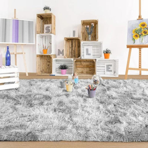 Large Area Rugs for Living Room Bedroom, Fluffy Kids Room Plush Shaggy Nursery Rug Furry Throw Carpets for Boys Girls