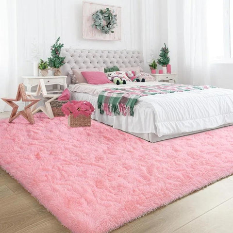 Large Area Rugs for Living Room Bedroom, Fluffy Kids Room Plush Shaggy Nursery Rug Furry Throw Carpets for Boys Girls