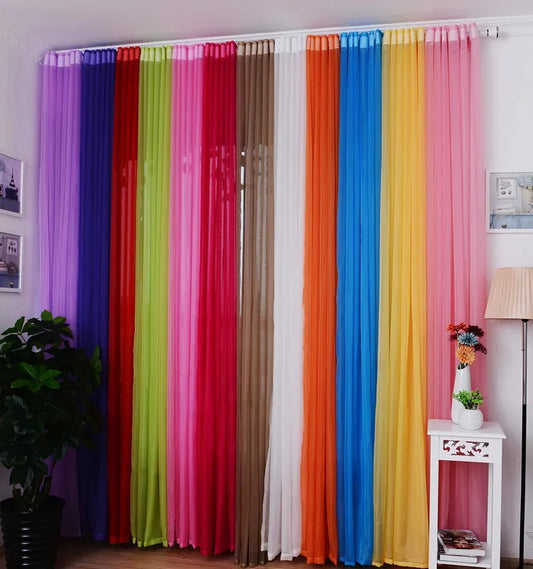 Curtains black and white drapes Sheer yam tulle Orange Tulle for ivory curtains green curtains wedding ceiling WP184C