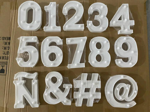 Number Letter Lamp Luminous Alphabet LED Lights Decororation Night Light for Home Wedding Birthday Christmas Party Decoration