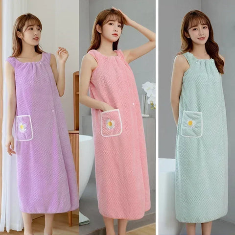 Bath Towels Wearable Towel Girls Womens Wearable Microfiber Beach Towels Bathrooms Towel Bath and Gym Soft Bath Towel