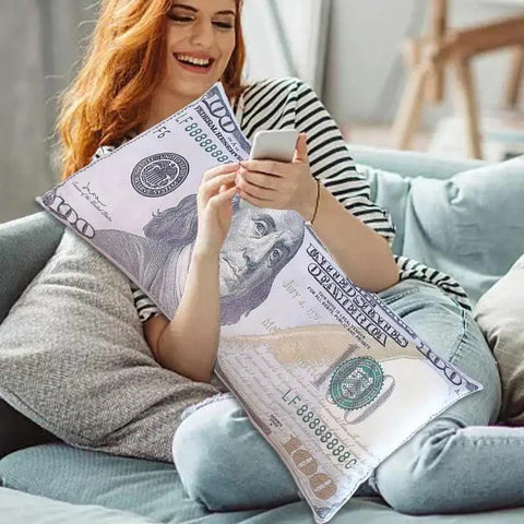 Plush Dollar Pillow Money Pillow Room Decor Cool Pillows Aesthetic Comfy Throw Pillow 100 Dollar Big Pillow Soft Plush Toys