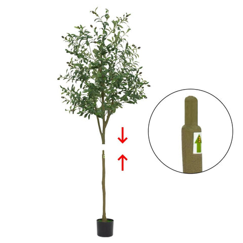 180cm Artificial Olive Tree Ornaments Fake Potted Olive Tree For Modern Home Office Living Room Floor Decor