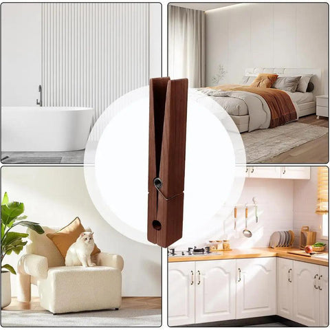 Wooden Giant Towel Clip Funy Bathroom Hook Bathroom Accessories Free Punching Towel Rack Large Clothespin Giant Clothespin