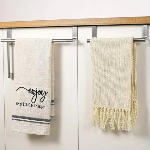 Over The Door Towel Rack Innovative Bath Towel Bar Bathroom Towel Holder Hand Towel Bar Adjustable Multi-functional Bathroom