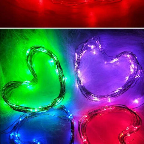 5M LED String Lights Waterproof Led Copper Wire Fairy Lights Battery Operated DIY Wedding Party Christmas Decoration Lights