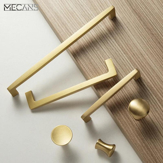 Nordic Solid Brass Cabinet Handle Furniture Pulls Kitchen Handle Drawer Handles Accesorio Muebles Accesorio Cupboard Handle