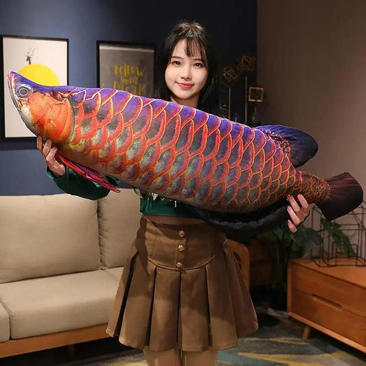 3D Giant Soft Fish Cushion Pillow Carp Plush Pillow Stuffed Toy Throw Pillow for Home Decoration Gift Kids Pillow Stuffed Animal