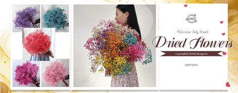 20PCS Babies Breath Artificial Flowers Plastic Gypsophila DIY Floral Bouquets Arrangement for Wedding Home Room Decoration