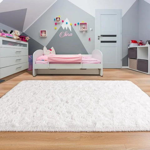 Large Area Rugs for Living Room Bedroom, Fluffy Kids Room Plush Shaggy Nursery Rug Furry Throw Carpets for Boys Girls