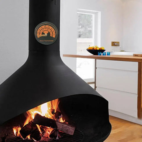 Wood Stove Blower Fan 5 Blades High Efficiency Fireplace Fan With Moon Star Shape Stand Quiet Working Thermodynamic Wood Burning