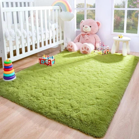 Large Area Rugs for Living Room Bedroom, Fluffy Kids Room Plush Shaggy Nursery Rug Furry Throw Carpets for Boys Girls