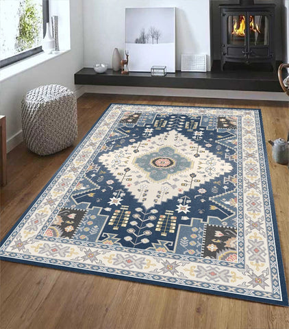 American Moroccan Style Plush Carpets Home Retro Living Room Decoration Rugs Light Luxury Bedroom Decor Carpet Simple Lounge Rug