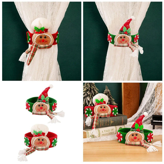 Emf Curtains Holiday h Stuffed Hugger Decor For Christmas Tree Wine Bottle Curtain Ornaments Shower Curtain No Rings