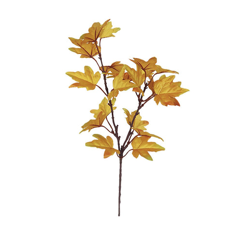 Artificial Leaves Kitchen Fall For Home Maple Stems Thanksgiving Leaves Outdoor Decor Branch Vase Flowers Artificial Tall