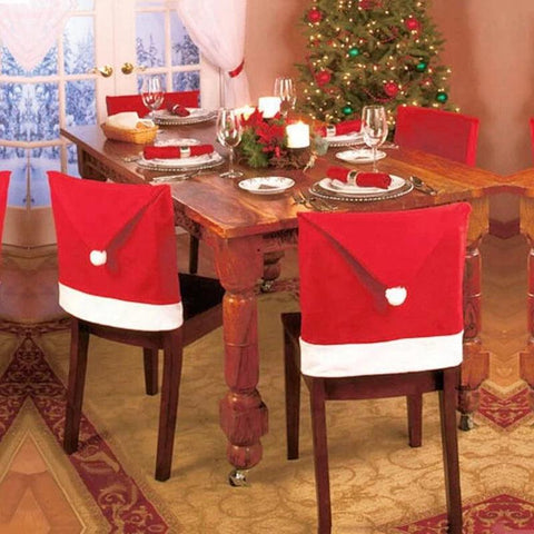 Christmas Chair Cover Christmas Decoration for Home Table Dinner Chair Back Decor 2025 New Year Party Supplies Xmas Navidad 2024