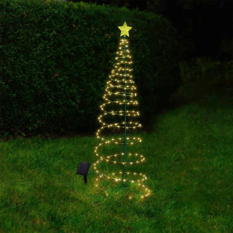 Outdoor Waterproof Solar Led Christmas Tree Decoration Solar Powered String Lights New Year 2023 Ornament Garden Decoration