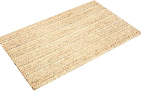 nuLOOM 8x10 Rigo Jute Hand Woven Area Rug, Natural, Solid Farmhouse Design, Natural Fiber, For Bedroom, Living Room, Dining Room