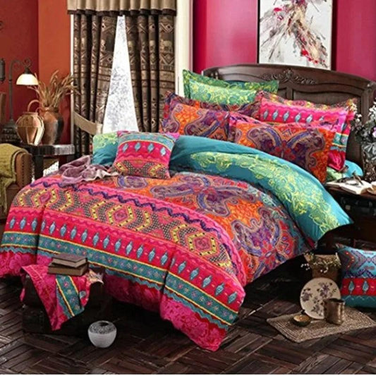 Bohemian Mandala 3D Comforter Bedding Set - Queen/King Size - Winter Bedsheet & Pillowcase - Bedlinen Bedspread