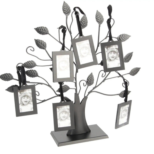 6pcs Family Tree Photo Frames Set - Stylish Hanging Picture Display for Home Decor