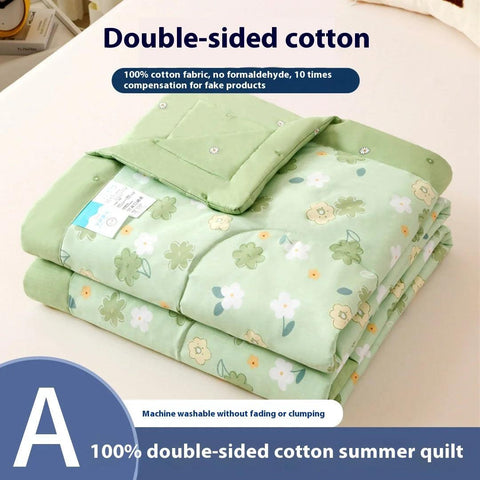 Summer Thin Quilt Comforter Soft Air conditioning Four-season Quilt Duvet Blanket Bed Blanket Bed Silky Comforter Lightweight