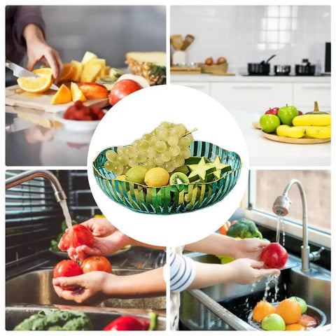 Kitchen Fruit Bowl Fruit Plate Fruit Tray Snack Tray Fruit Dish Produce Bowl Modern Table Centerpieces Fruit Serving Tray Fruit