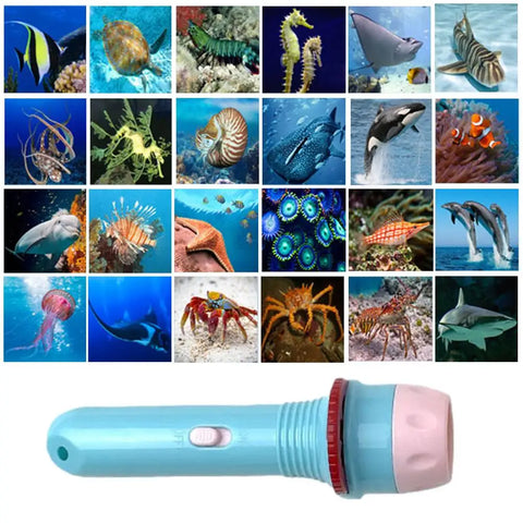 Flashlight Projector Dinosaur Slide Projector Kids Flashlight Torch Projection Light Torches Lamp Flashlight For Night Bedtime