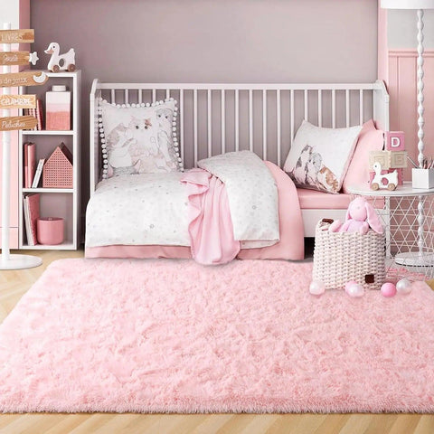 Fluffy Rugs for Bedroom Fuzzy Area Rugs for Living Room Soft Kids Carpet Non Slip Rugs for Hardwood Floors Room Decor