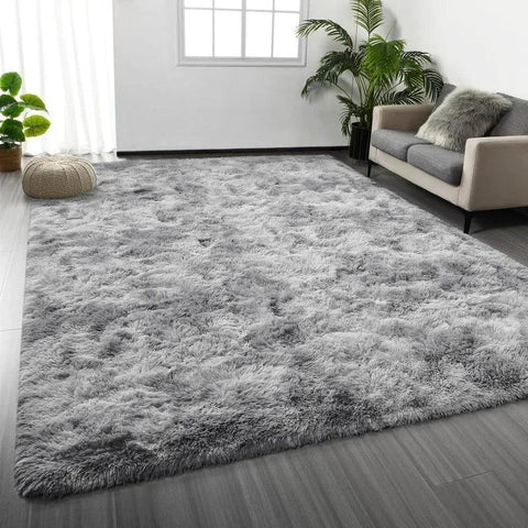 Large Shag Area Rugs, Tie-Dyed Plush Fuzzy Rugs for Living Room, Ultra Soft Fluffy Furry Rugs for Bedroom