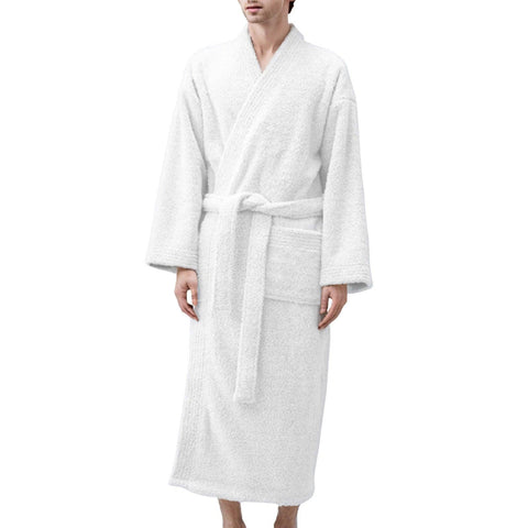 Mens Plush Bathrobes New Soft Coral Fleece Solid Color Flannel Bath Robes Pajamas Home Clothes Thicken Warm Fleece Sleepwear