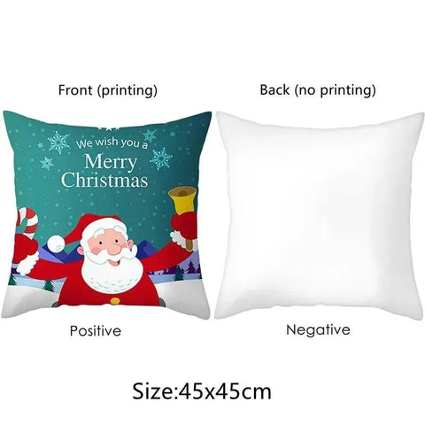 Christmas Gingerbread man pillowcase Merry Christmas Pillow Case suitable for home room Sofa cushion cover Friend gift