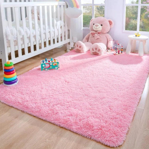 Large Area Rugs for Living Room Bedroom, Fluffy Kids Room Plush Shaggy Nursery Rug Furry Throw Carpets for Boys Girls