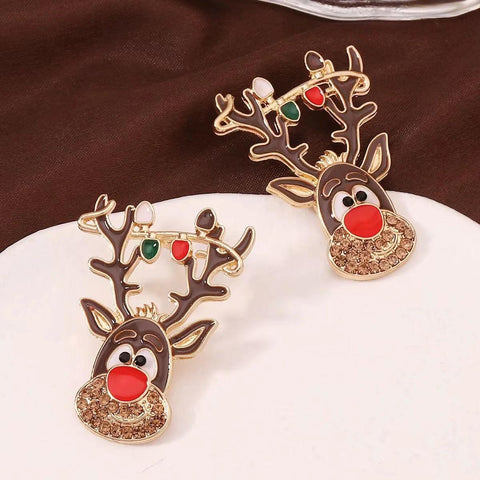 Sweet Christmas Gingerbread Man Earrings 2024 New Year Gifts