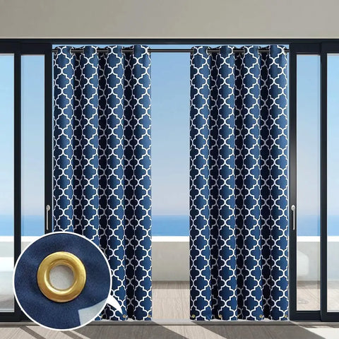 Dark Blue Outdoor Other Blackout Curtain - 10 in. W x 10 in. L