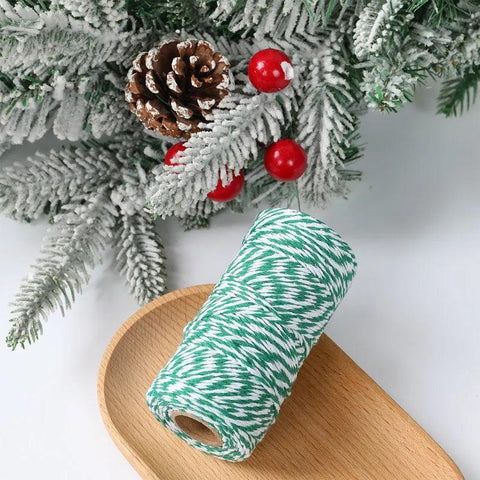 Christmas Wrapping String Rope Merry Christmas Decoration For Home 2024 Navidad Natal Noel Gift Box Packaging Rope New Year 2025