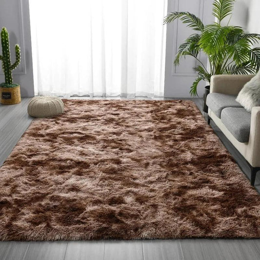 Large Shag Area Rugs, Tie-Dyed Plush Fuzzy Rugs for Living Room, Ultra Soft Fluffy Furry Rugs for Bedroom