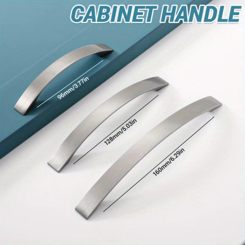 Brushed Nickel Cabinet Handles  Pulls Kitchen Hardware Stainless Steel