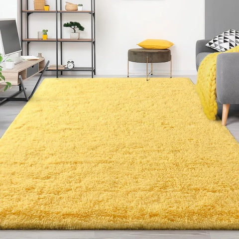 Feet Large Area Rugs, Tie-Dyed Light Grey Shaggy Rug Fluffy Throw Carpets, Ultra Soft Plush Modern Indoor Fuzzy Rugs