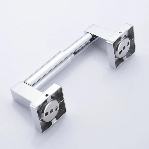 Aluminum Alloy Toilet Paper Holder Towel Rack Bathroom Accessory No Drilling Chrome Toilet Towel Ring for Kitchen Hook Hardware