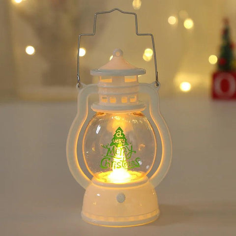 Christmas Night Light Indoor Wind Lantern Gift Decoration New Flat Interior View Christmas Window Decoration Scene Layout