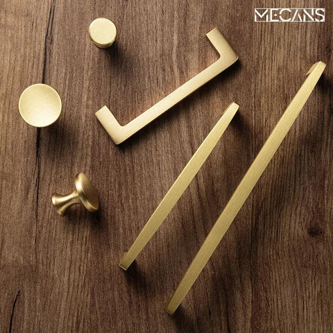 Nordic Solid Brass Cabinet Handle Furniture Pulls Kitchen Handle Drawer Handles Accesorio Muebles Accesorio Cupboard Handle