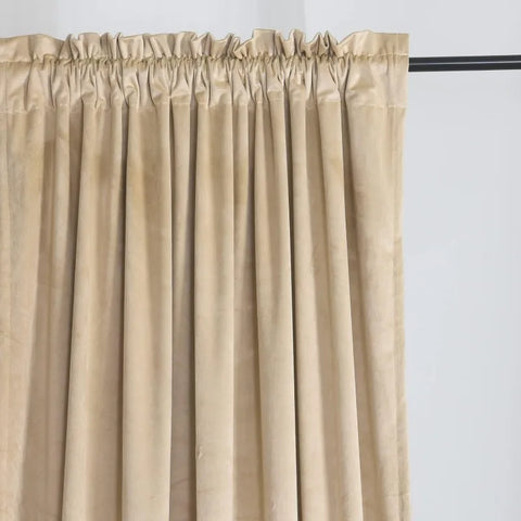 Velvet Curtains 2 Panels Set, Block Light Thermal Insulated Velour Rod Pocket Drapes for Bedroom and Living Room