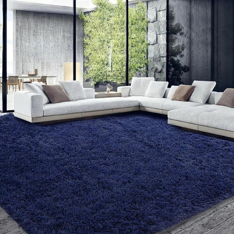 Shaggy Area Rug 9x12 Feet, Ultra Fuzzy Large Plush Faux Fur Carpet for Living Room Bedroom, Non-Skid Fuzzy Rug