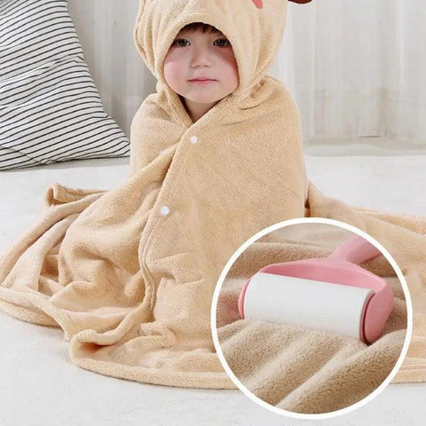 Cartoon Animal Baby Hooded Towels Fluffy Cuddly Blanket Bathrobe Ultra Absorbent Bath Towel With Ears For Babies Bathing